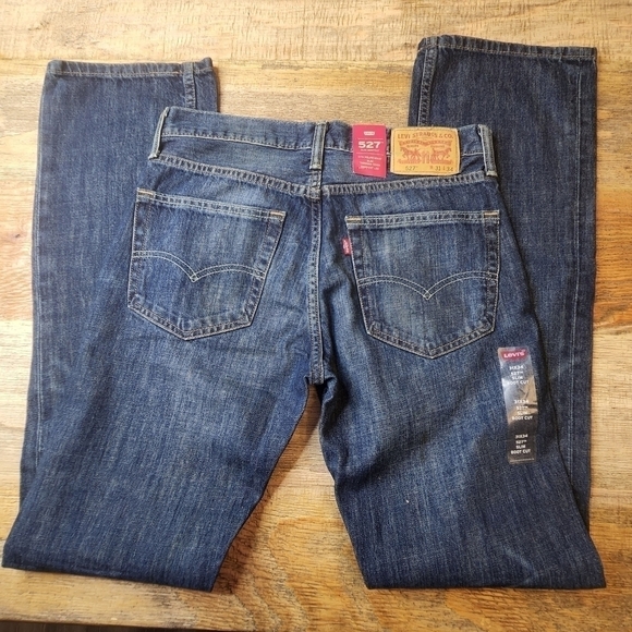 New Levi's 527 Slim Bootcut Jeans sz 31 x 34 - Picture 10 of 11